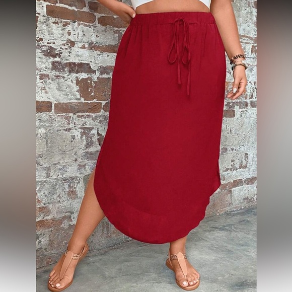 Elegant Dusty Blue  Women's Skirt - Picture 9 of 16